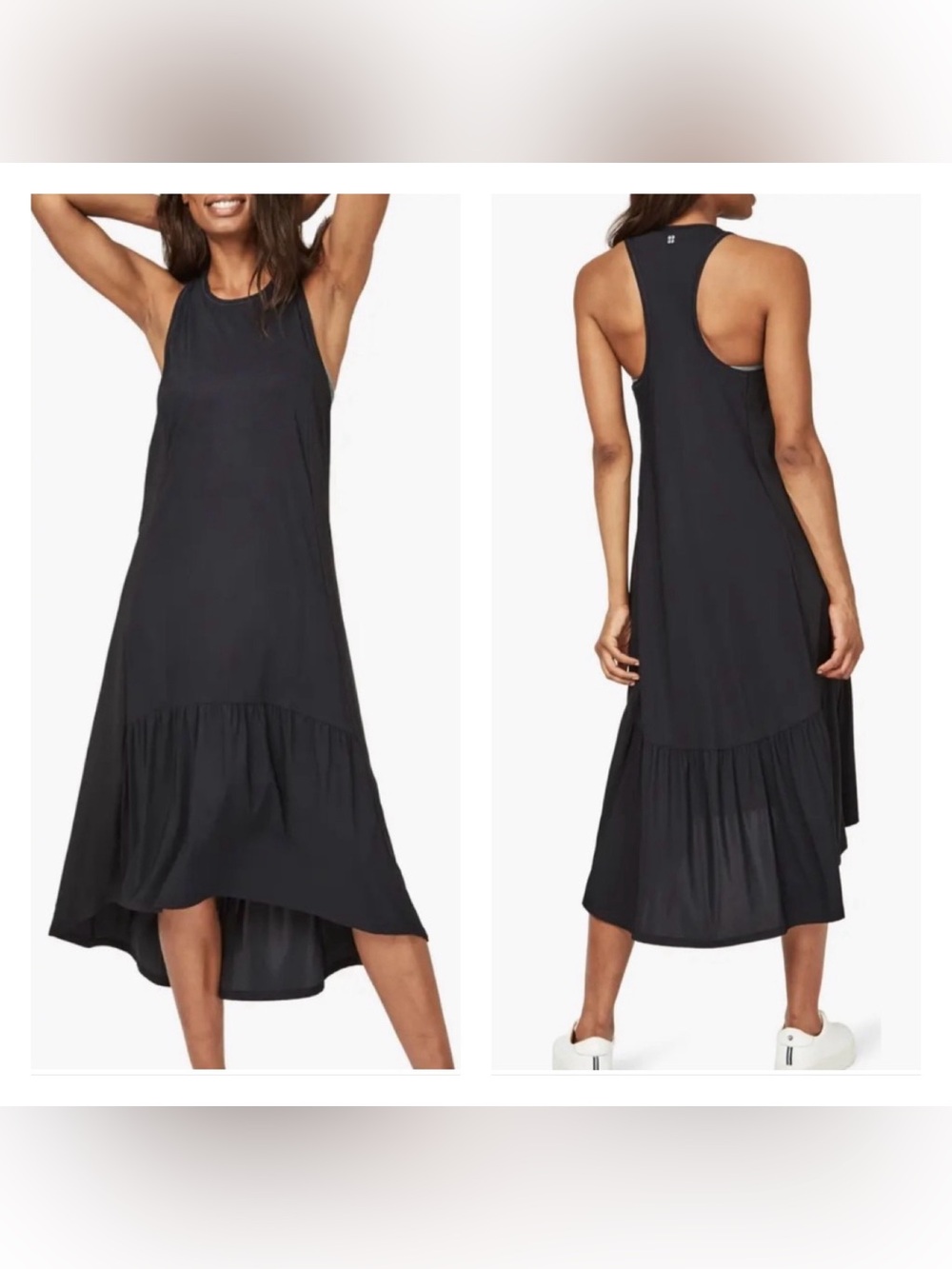 Sweaty Betty Explorer Ace Racerback Midi Dress small black